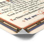 ザロードズ祈りの言葉 | ルイスプラン ポスター (角)