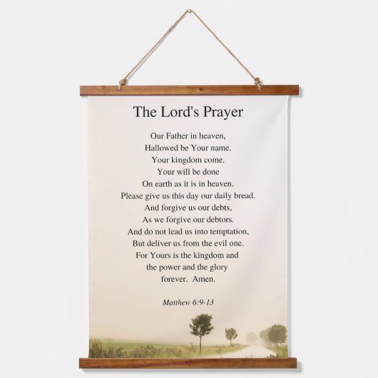 ザロードズ祈りの言葉 吊り下げ型タペストリー (正面)