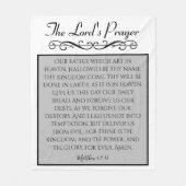 ザロードズ祈りの言葉 |父KJV フリースブランケット (正面)