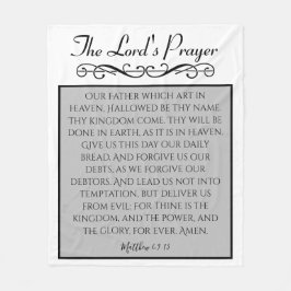 ザロードズ祈りの言葉 |父KJV フリースブランケット