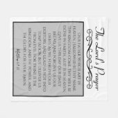 ザロードズ祈りの言葉 |父KJV フリースブランケット (正面(横))