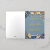 ザロードズ祈りの言葉 箔グリーティングカード (外側レイダウン)