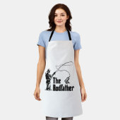 ザロードファーザー魚釣り魚釣りロッド魚釣り エプロン (着用した状態)