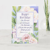 ザロード賛美ユーバイブル誕生日エレガントフローラ カード (正面)