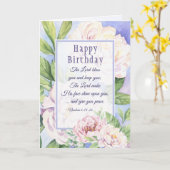 ザロード賛美ユーバイブル誕生日エレガントフローラ カード (黄色い花)