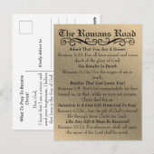 ザローマ人ロードシンナーの祈りの言葉金ゴールドブラック ポストカード (正面/裏面)