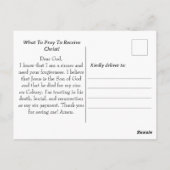 ザローマ人ロードシンナーの祈りの言葉金ゴールドブラック ポストカード (裏面)