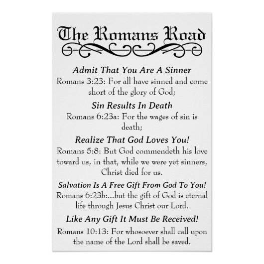 ザローマ人ロードシンナー祈りの言葉 ポスター (正面)
