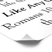 ザローマ人ロードシンナー祈りの言葉 ポスター (コーナー)