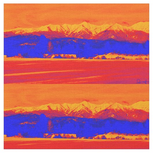 ザワイルドエルクラン山脈 ファブリック (クローズアップ)