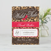 ザワイルドサイドバチェロレッテ招待状（赤） 招待状 (スタンド正面)