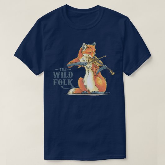 ザワイルドフォークキツネオンフィドル Tシャツ (デザイン正面)