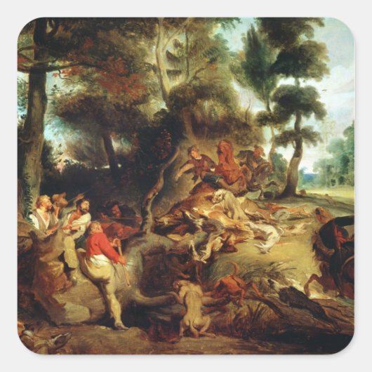 ザワイルドボア狩り スクエアシール (正面)