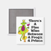 ザワインプリンス素晴らし「カエルとプリンスの間のワイン」 マグネット (正面/裏面)