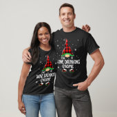 ザワイン飲み格言バッファロープレイドクリスマス Tシャツ (ユニセックス)