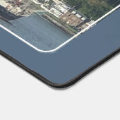 ザワバーリー・パドル汽船と高層の船 デスクマット (コーナー)