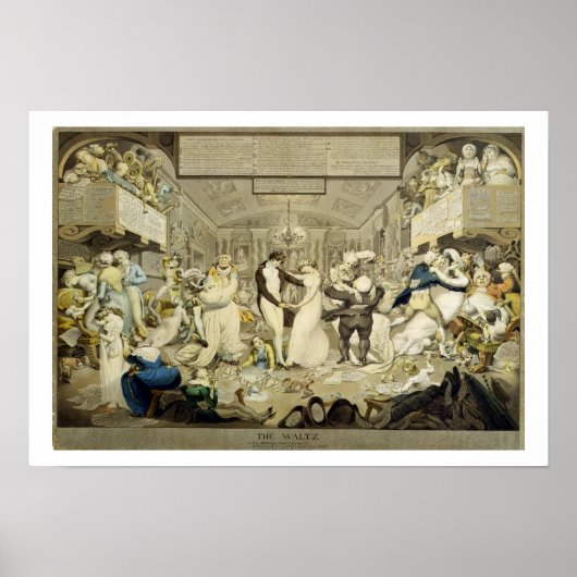 ザワルツ(カラー版木、銅版、版画) ポスター (正面)