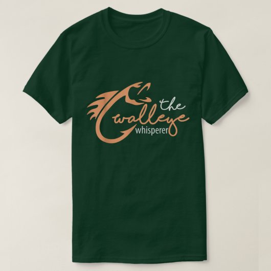 ザワレイェウィスペラーおもしろい魚釣りワレイェティー Tシャツ (デザイン正面)