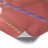 ザワンウィーンアメリカンアート先住民プリント ポスター (角)