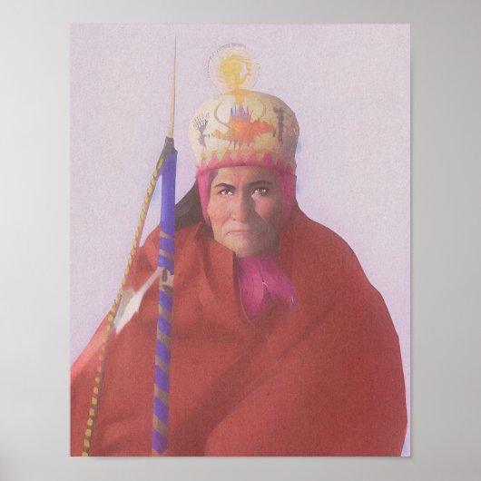 ザワンウィーンアメリカンアート先住民プリント ポスター (正面)
