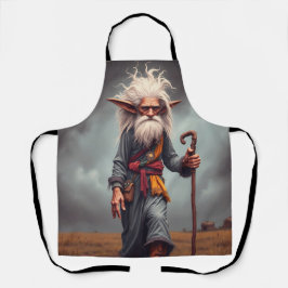 ザワンダリング小妖精や小人ウィザード エプロン