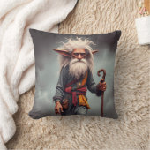 ザワンダリング小妖精や小人ウィザード クッション (ブランケット)