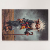 ザワンダリング小妖精や小人ウィザード ジグソーパズル (横)