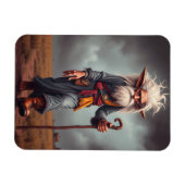 ザワンダリング小妖精や小人ウィザード マグネット (横)