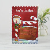 ザワークショップクリスマスウィムジーパーティー 招待状 (スタンド正面)