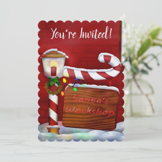 ザワークショップクリスマスウィムジーパーティー 招待状 (スタンド正面)