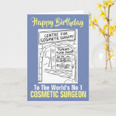 ザワードの1番の美容外科医 – ハッピーバースデー カード (黄色い花)