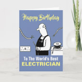 ザワードズエレクトロ最高のジシャンハッピーバースデー カード (正面)