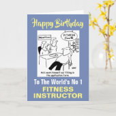 ザワードズナンバー1フィットネスインストラクター カード (黄色い花)