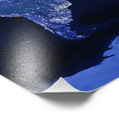 ザワールドアットナイト – マップ、宇宙 フォトプリント            (角)