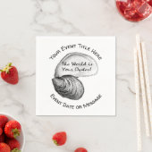 ザワールドザウィズユアオイスター紙プレート スタンダードカクテルナプキン (インサイチュ)