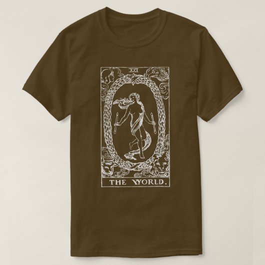 ザワールドタロットカード Tシャツ (デザイン正面)