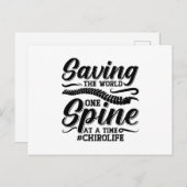 ザワールド救スパインカイロプラクティックカイロプラクター ポストカード (正面/裏面)