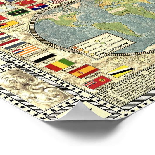 ザワールド – 1875 ポスター (角)