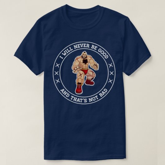 ザンギエフの悪人 Tシャツ (デザイン正面)