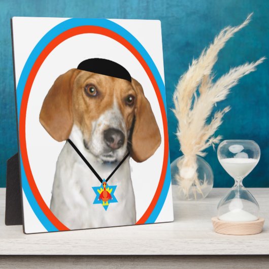 ザンクジヴカおもしろいハウンドドッグ フォトプラーク (側面)