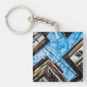 ザンジバルのストーンタウン上空 キーホルダー (正面)