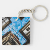 ザンジバルのストーンタウン上空 キーホルダー (裏面)