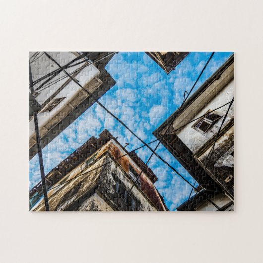 ザンジバルのストーンタウン上空 ジグソーパズル (横)