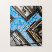 ザンジバルのストーンタウン上空 ジグソーパズル (縦)