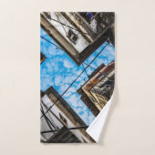 ザンジバルのストーンタウン上空 バスタオルセット (ハンドタオル)