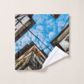 ザンジバルのストーンタウン上空 バスタオルセット (ウォッシュタオル)