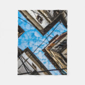 ザンジバルのストーンタウン上空 フリースブランケット (正面)