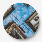 ザンジバルのストーンタウン上空 ペーパープレート (正面)