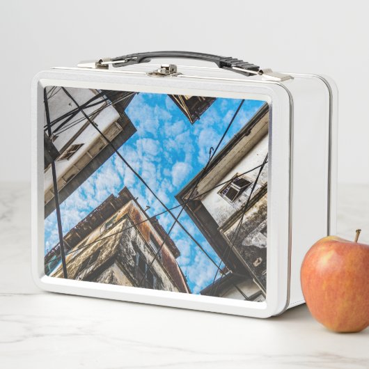 ザンジバルのストーンタウン上空 メタルランチボックス (インサイチュ)