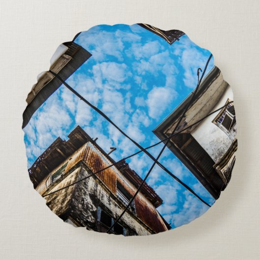 ザンジバルのストーンタウン上空 ラウンドクッション (正面)